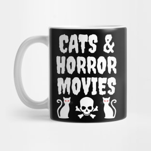 Cats and horror movies Mug